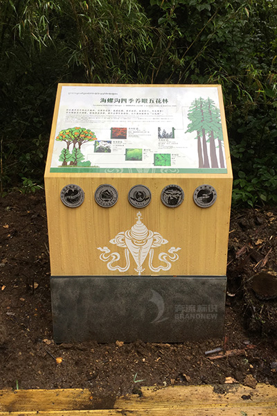 景點介紹標(biāo)識牌